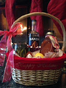 Bloody Mary Christmas Gift Basket | livinlovinfarmin.com