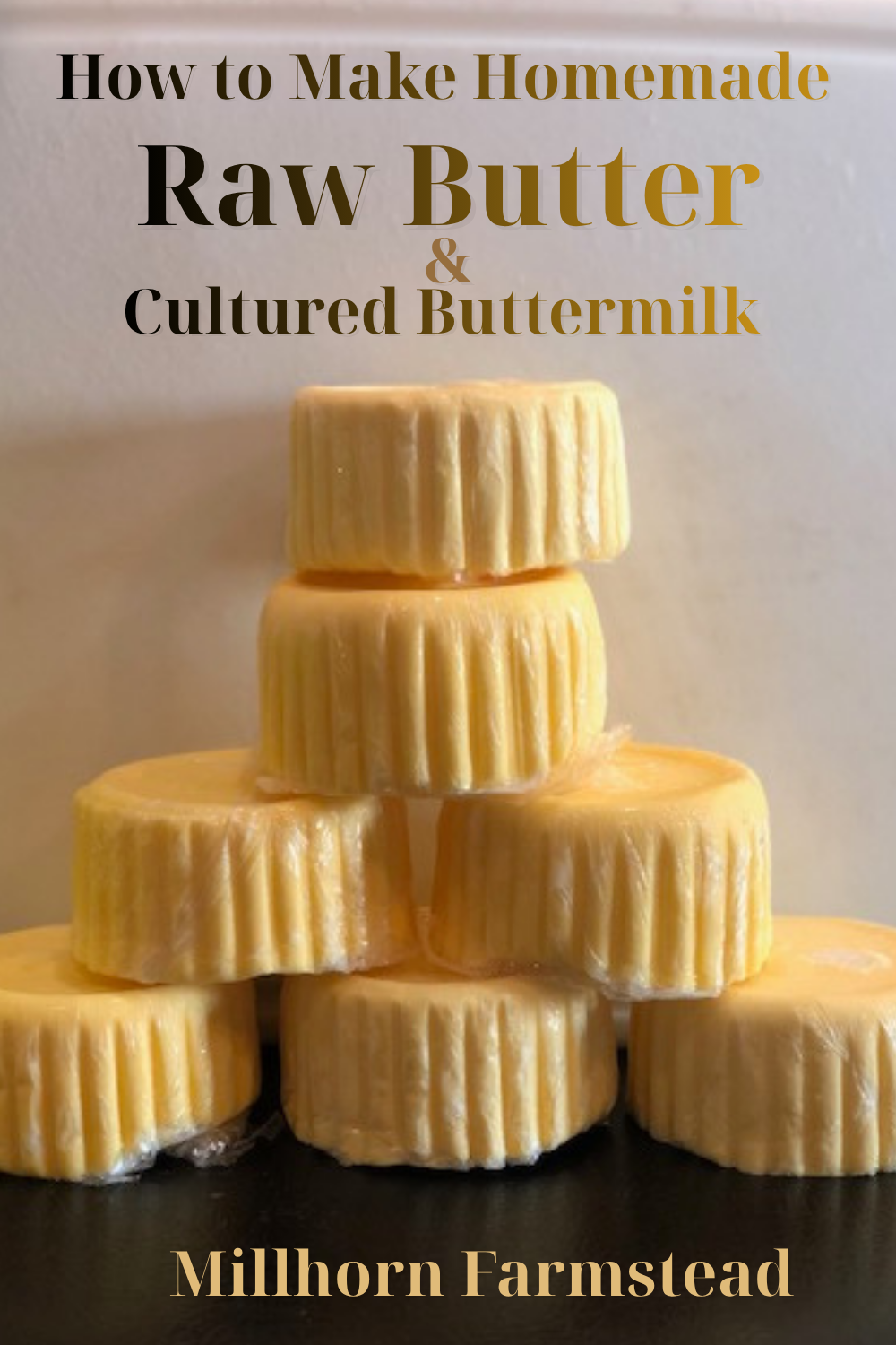 Homemade raw butter