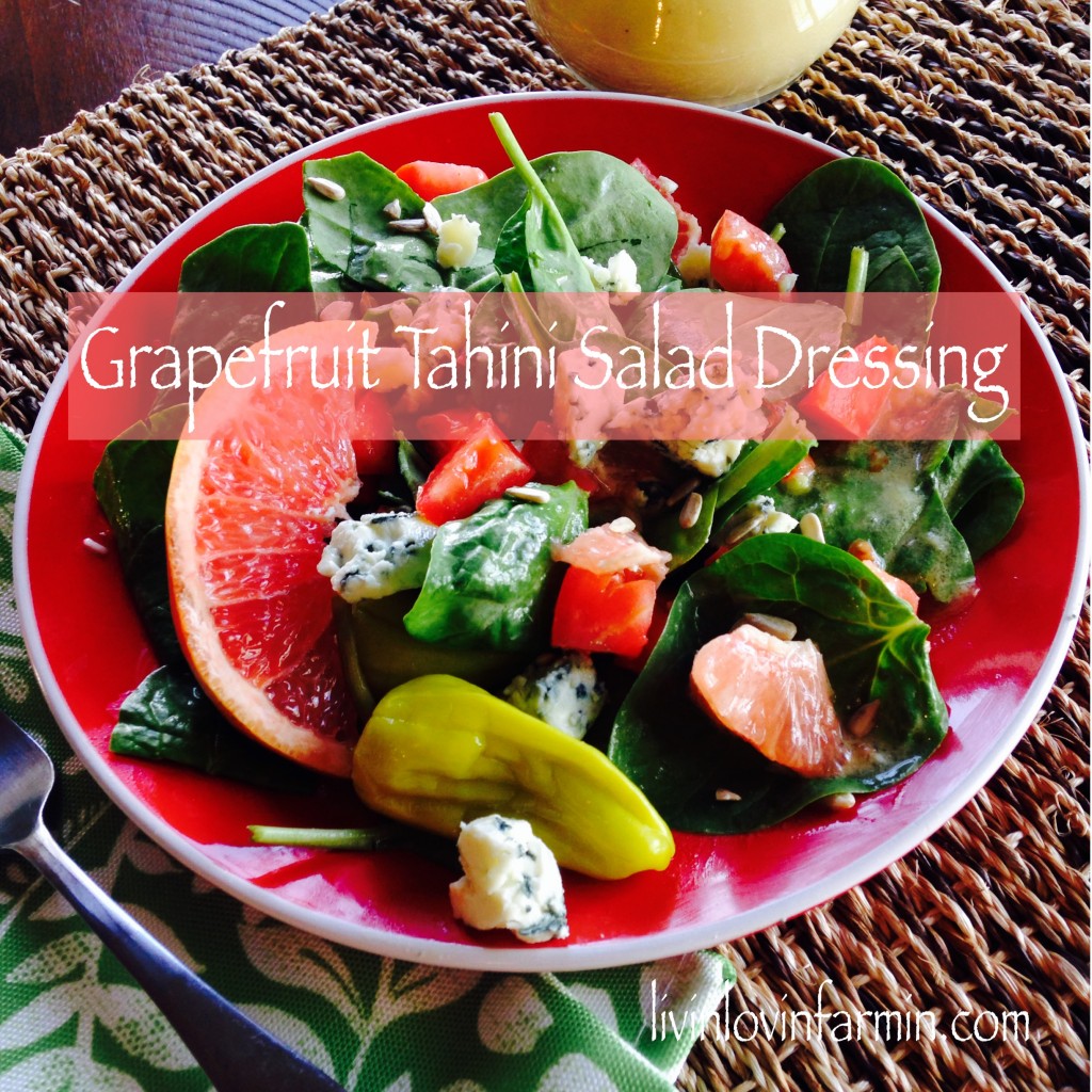 Grapefruit Tahini Salad Dressing