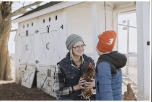 My friend James and I, hanging out by the coop. Sydney Baye-photo credit