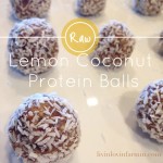 Raw Lemon Coconut Protein Balls | livinlovinfarmin