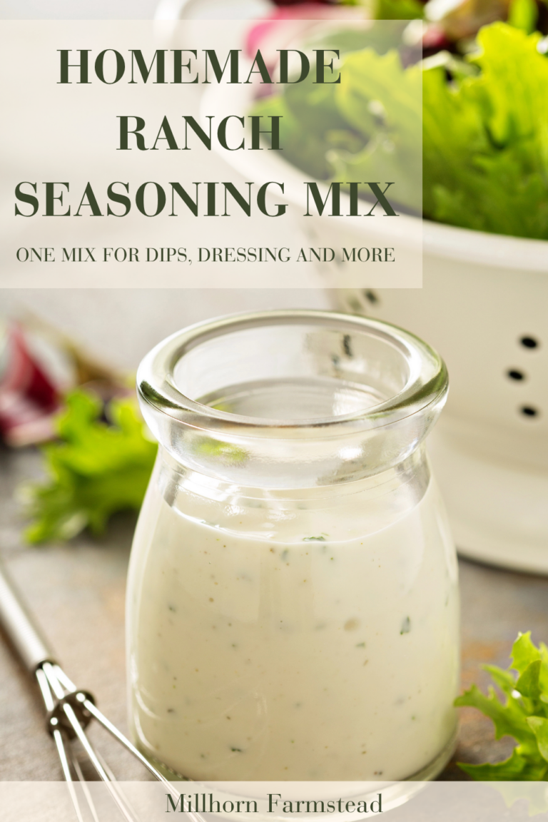 Homemade ranch dip made with dry ranch seasoning, mayonnaise and sour cream