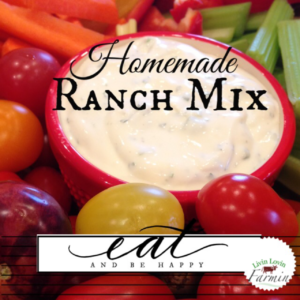 Homemade Ranch Mix | Diy | Homesteading | livinlovinfarmin.com