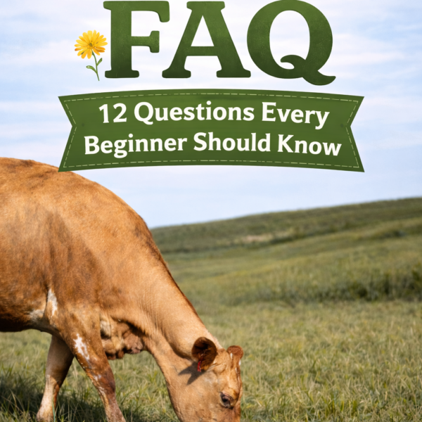 Family Milk Cow FAQ for Beginners