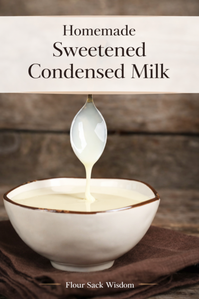Old-Fashioned Sweetened Condensed Milk