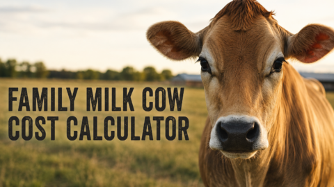 family milk cow calculator. How much does it cost