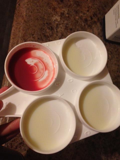 Bloody milk collected from one quarter of a family milk cow